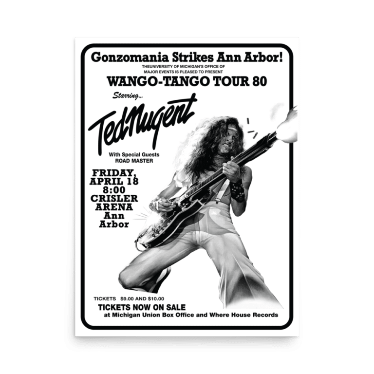 Wango-Tango Tour 1980 Vintage Gig Poster