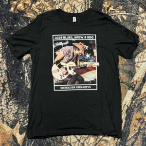 Ted Nugent 2024 Blues, Brew, and BBQ, Shitkicker Speakezys T-Shirt